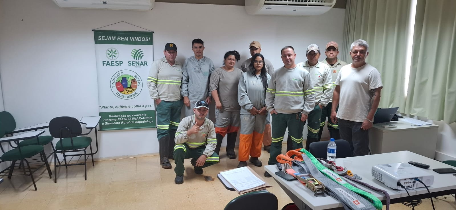 Encerramento do curso de NR 11 no Rechã